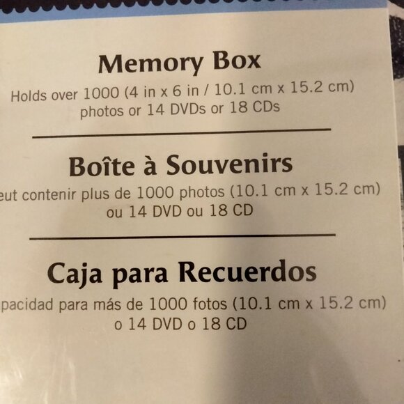 Recollections Live Laugh Love Memory Box Photo Storage Jo Moulton Sagebrush New - Picture 13 of 14